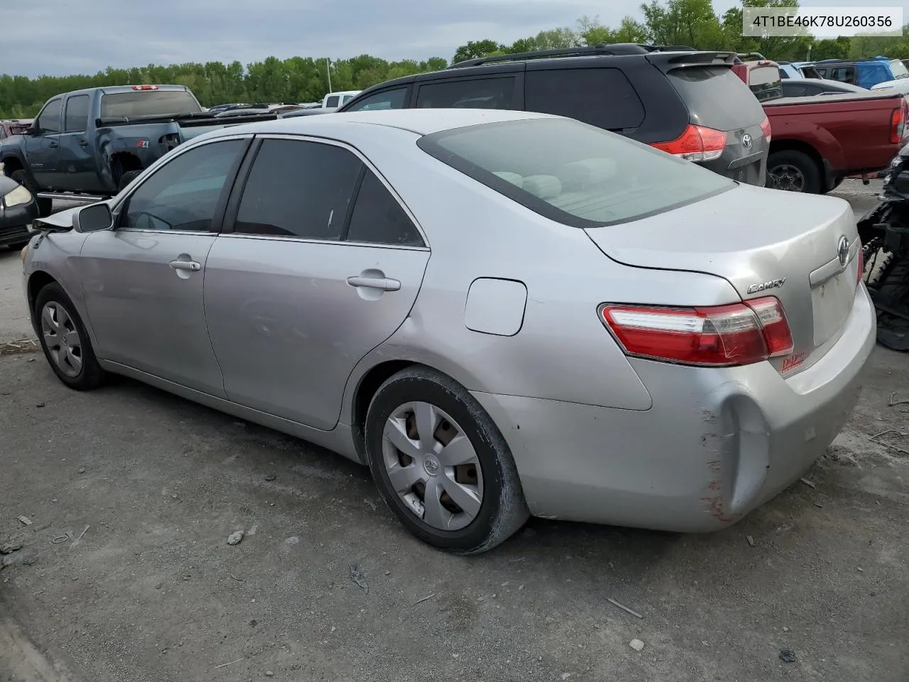 2008 Toyota Camry Ce VIN: 4T1BE46K78U260356 Lot: 72246194