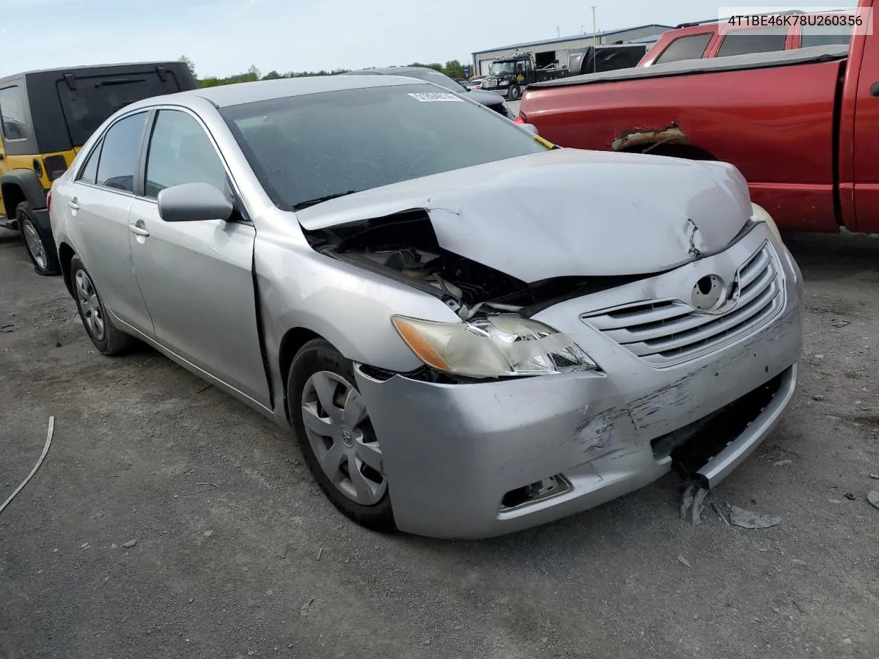 2008 Toyota Camry Ce VIN: 4T1BE46K78U260356 Lot: 72246194