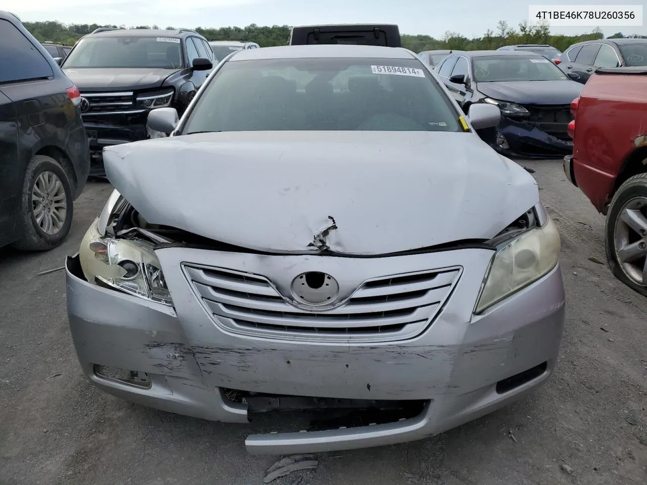 2008 Toyota Camry Ce VIN: 4T1BE46K78U260356 Lot: 72246194