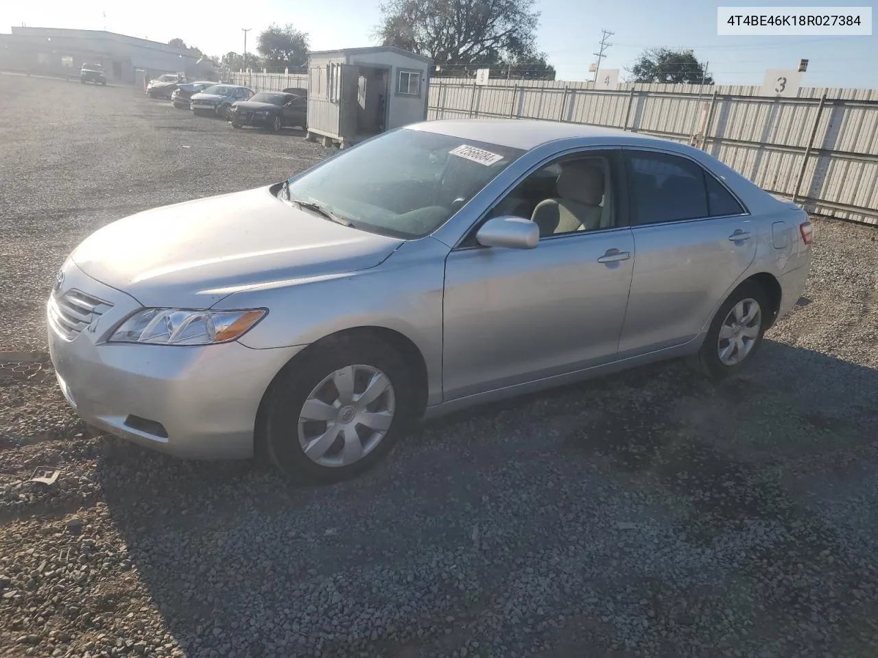 4T4BE46K18R027384 2008 Toyota Camry Ce