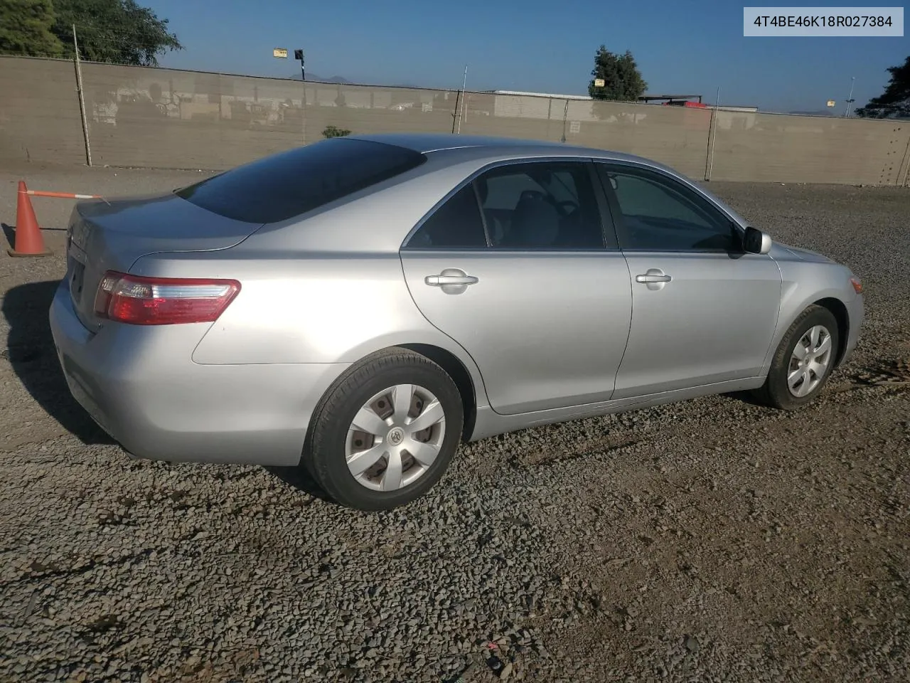 4T4BE46K18R027384 2008 Toyota Camry Ce