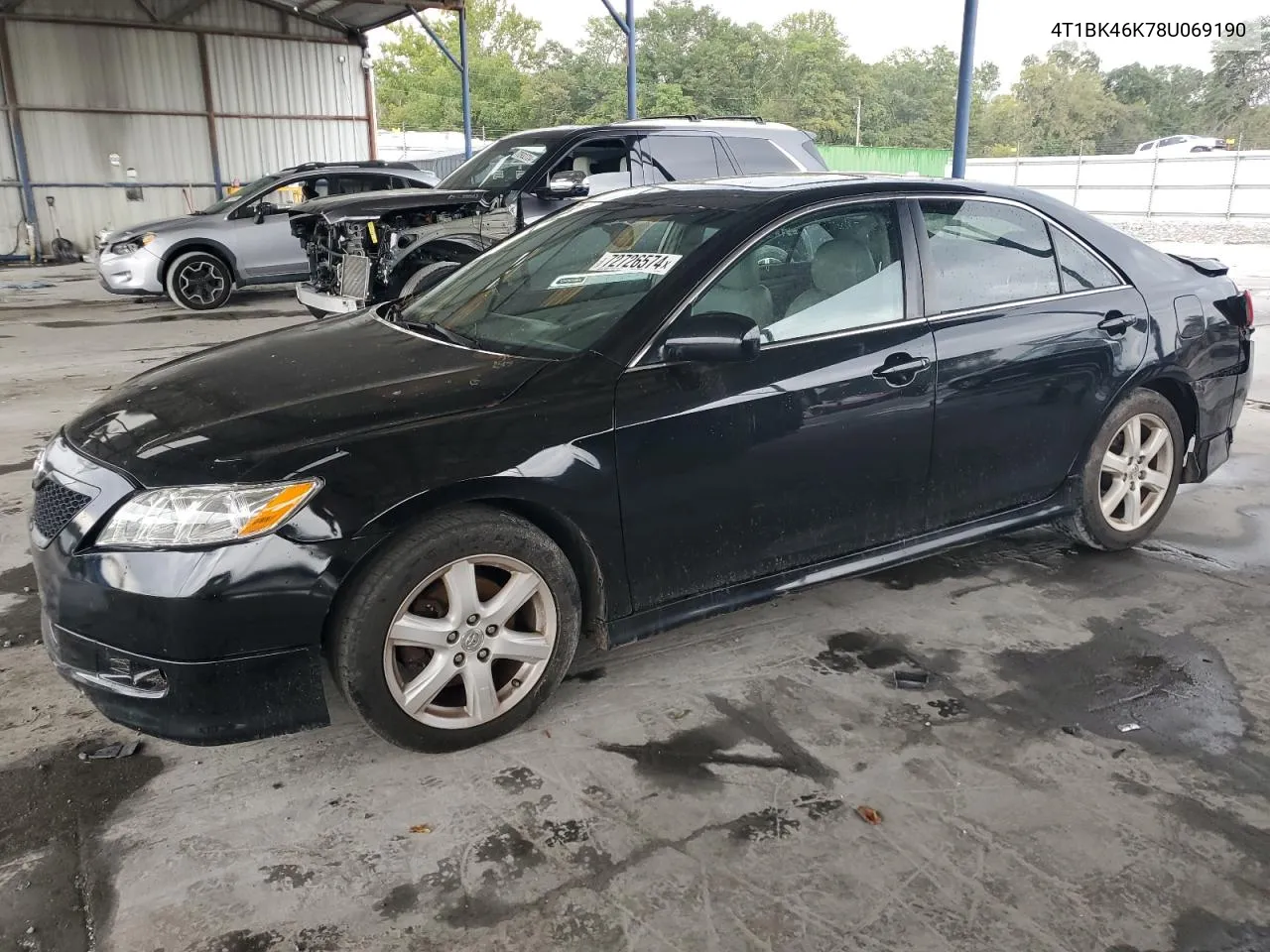 4T1BK46K78U069190 2008 Toyota Camry Le