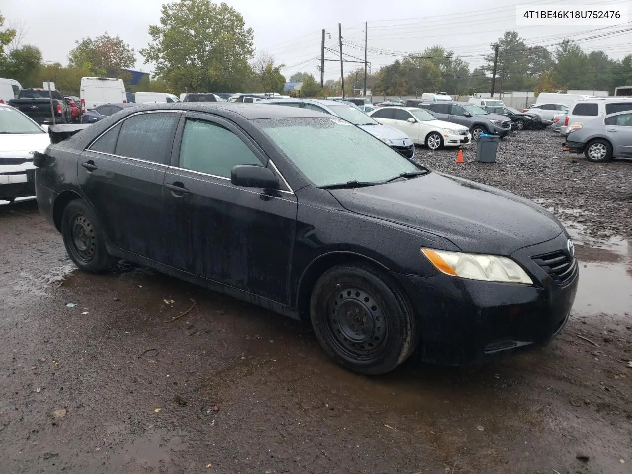 2008 Toyota Camry Ce VIN: 4T1BE46K18U752476 Lot: 72905134