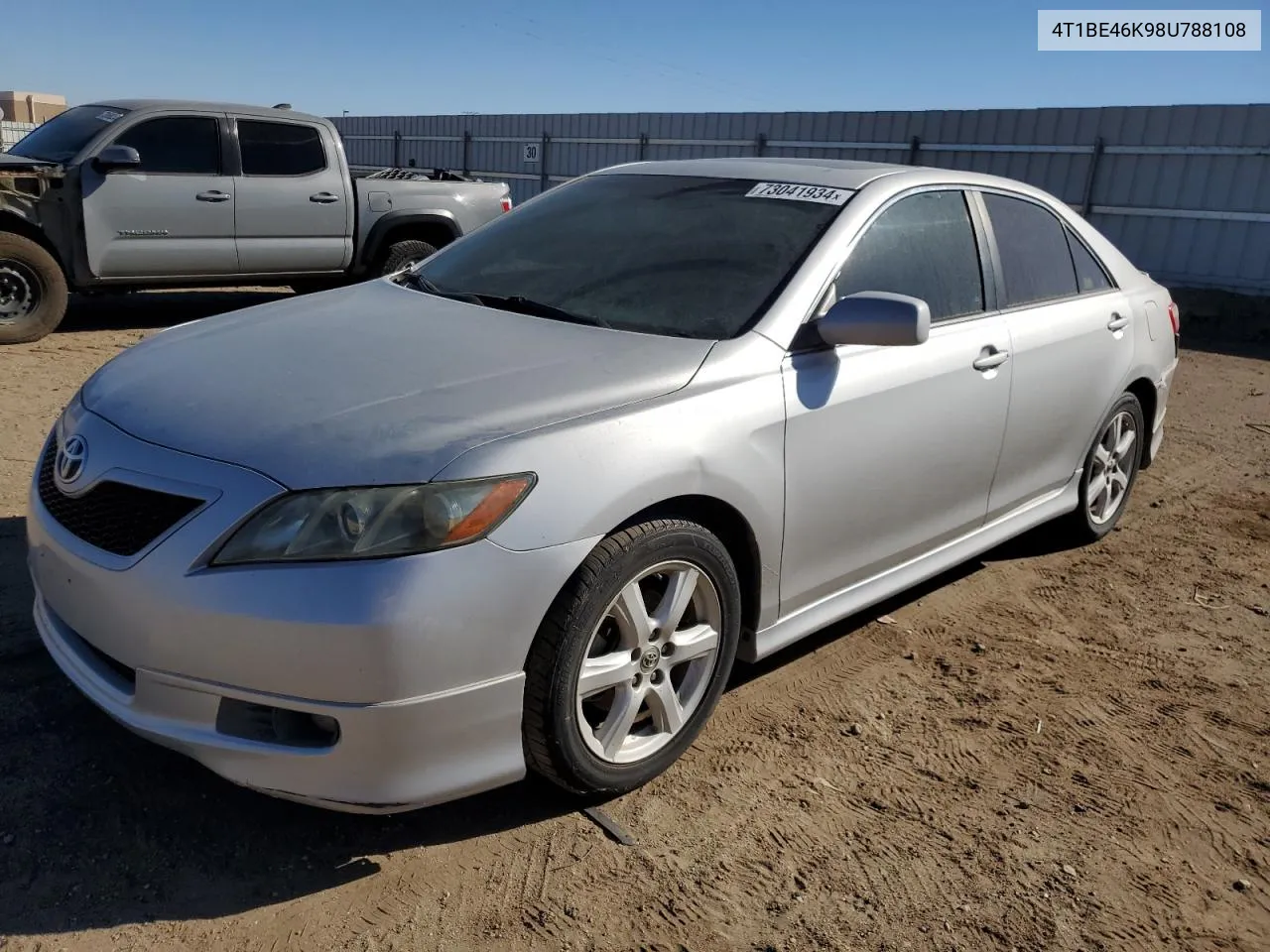 4T1BE46K98U788108 2008 Toyota Camry Ce