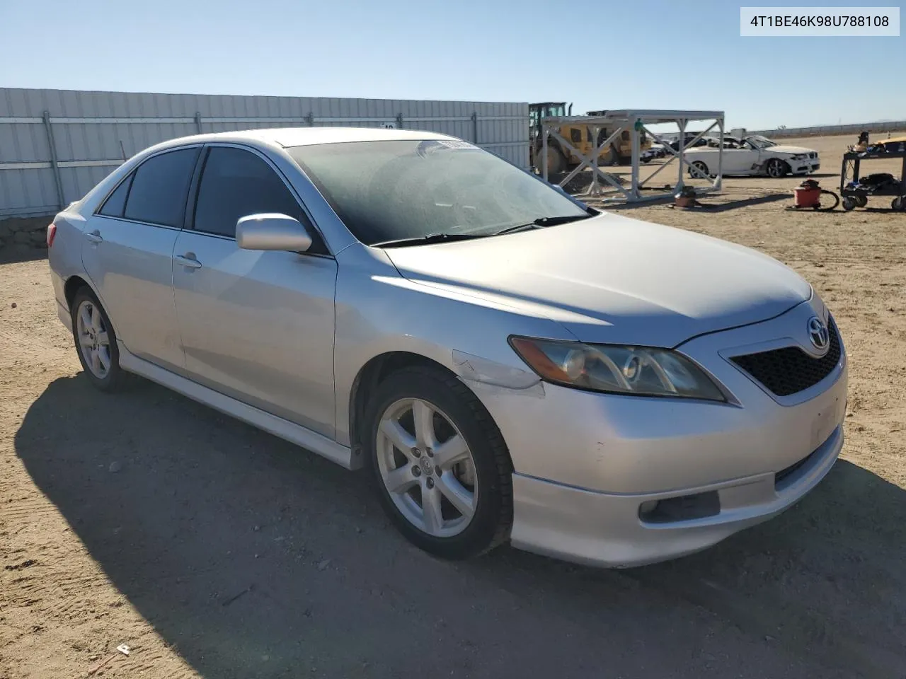 4T1BE46K98U788108 2008 Toyota Camry Ce