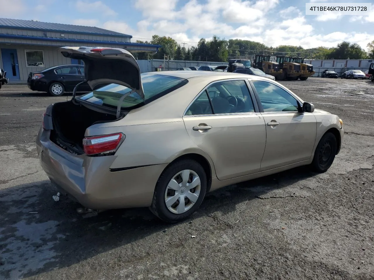 2008 Toyota Camry Ce VIN: 4T1BE46K78U731728 Lot: 73519814