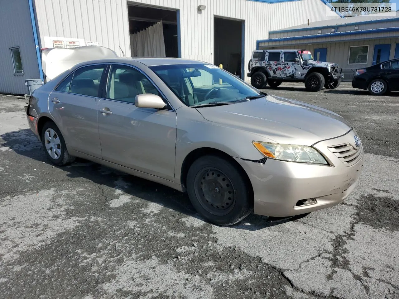 2008 Toyota Camry Ce VIN: 4T1BE46K78U731728 Lot: 73519814