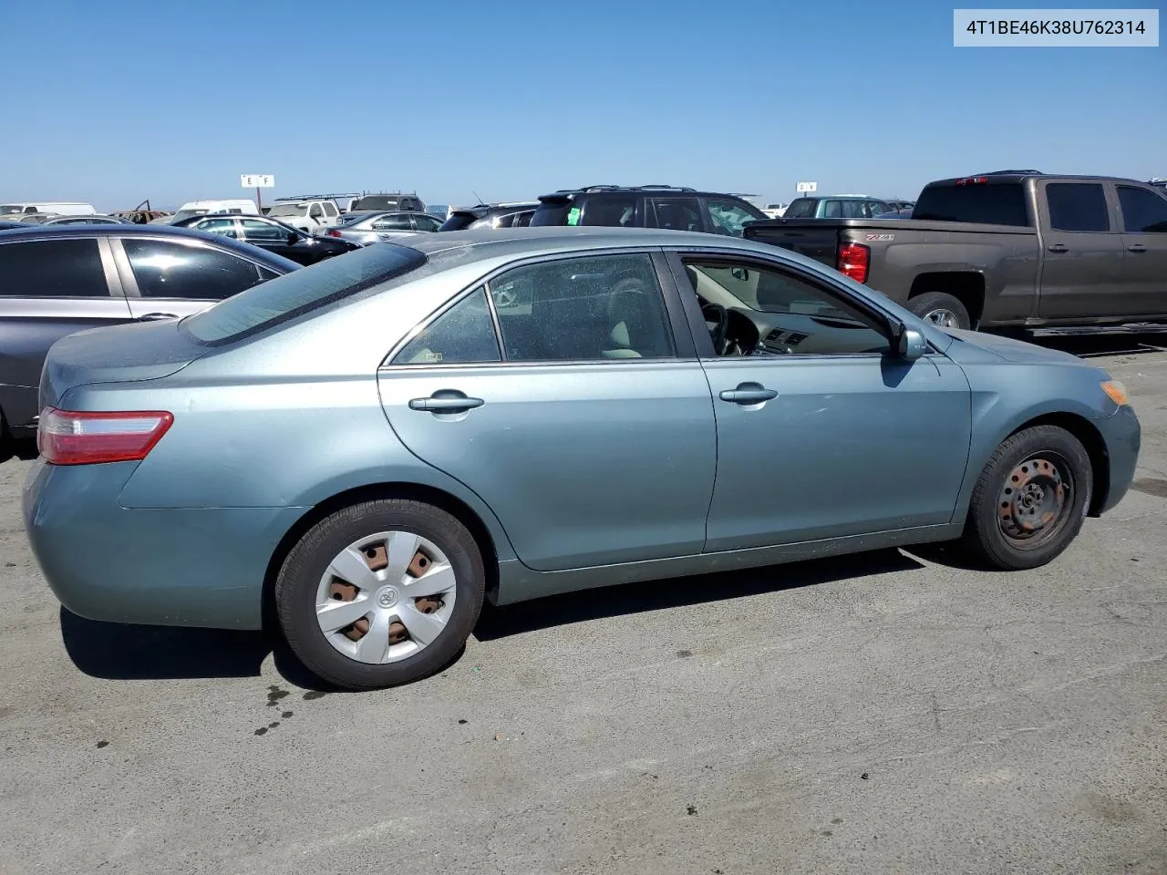 2008 Toyota Camry Ce VIN: 4T1BE46K38U762314 Lot: 73550734