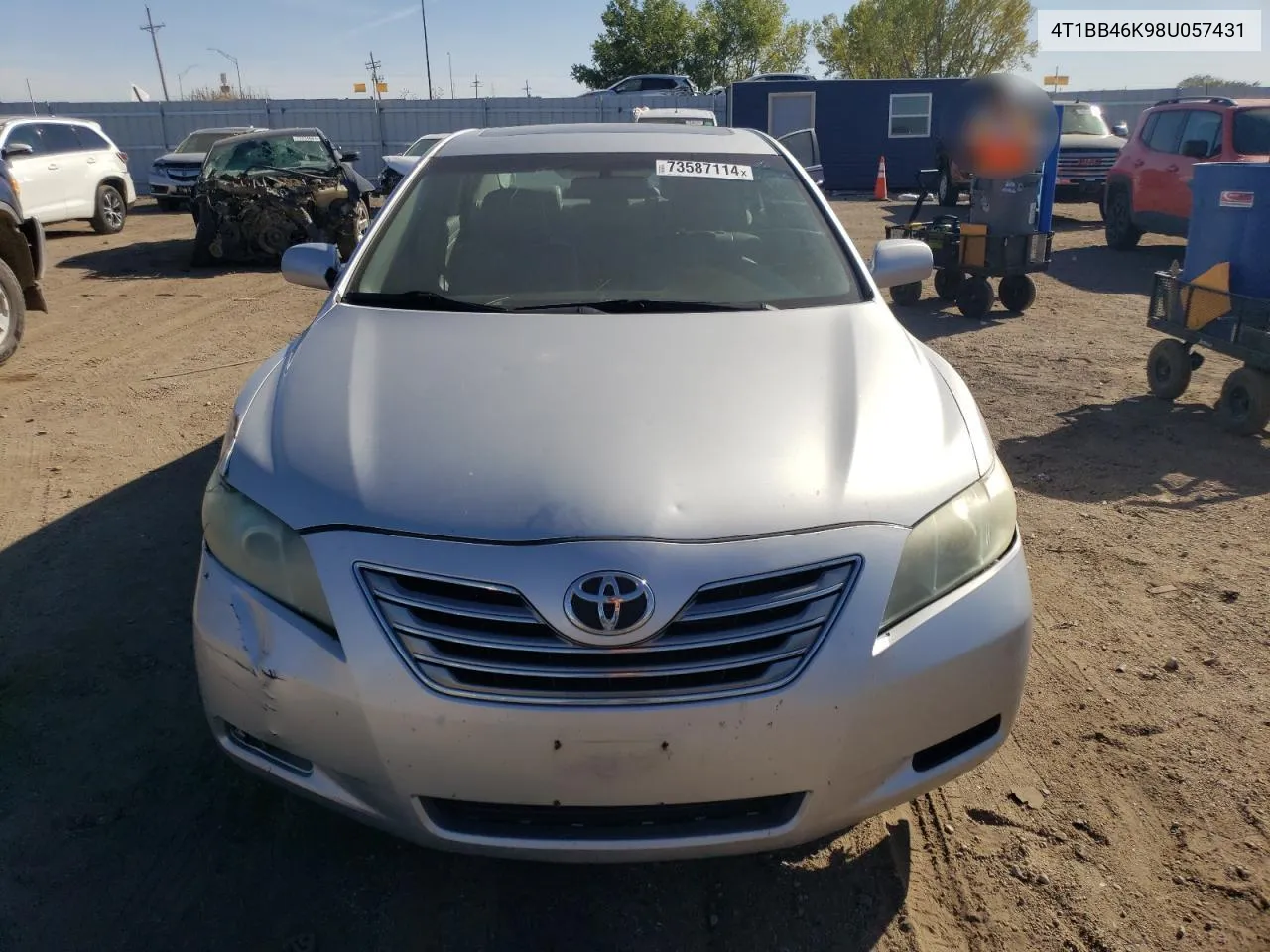 2008 Toyota Camry Hybrid VIN: 4T1BB46K98U057431 Lot: 73587114