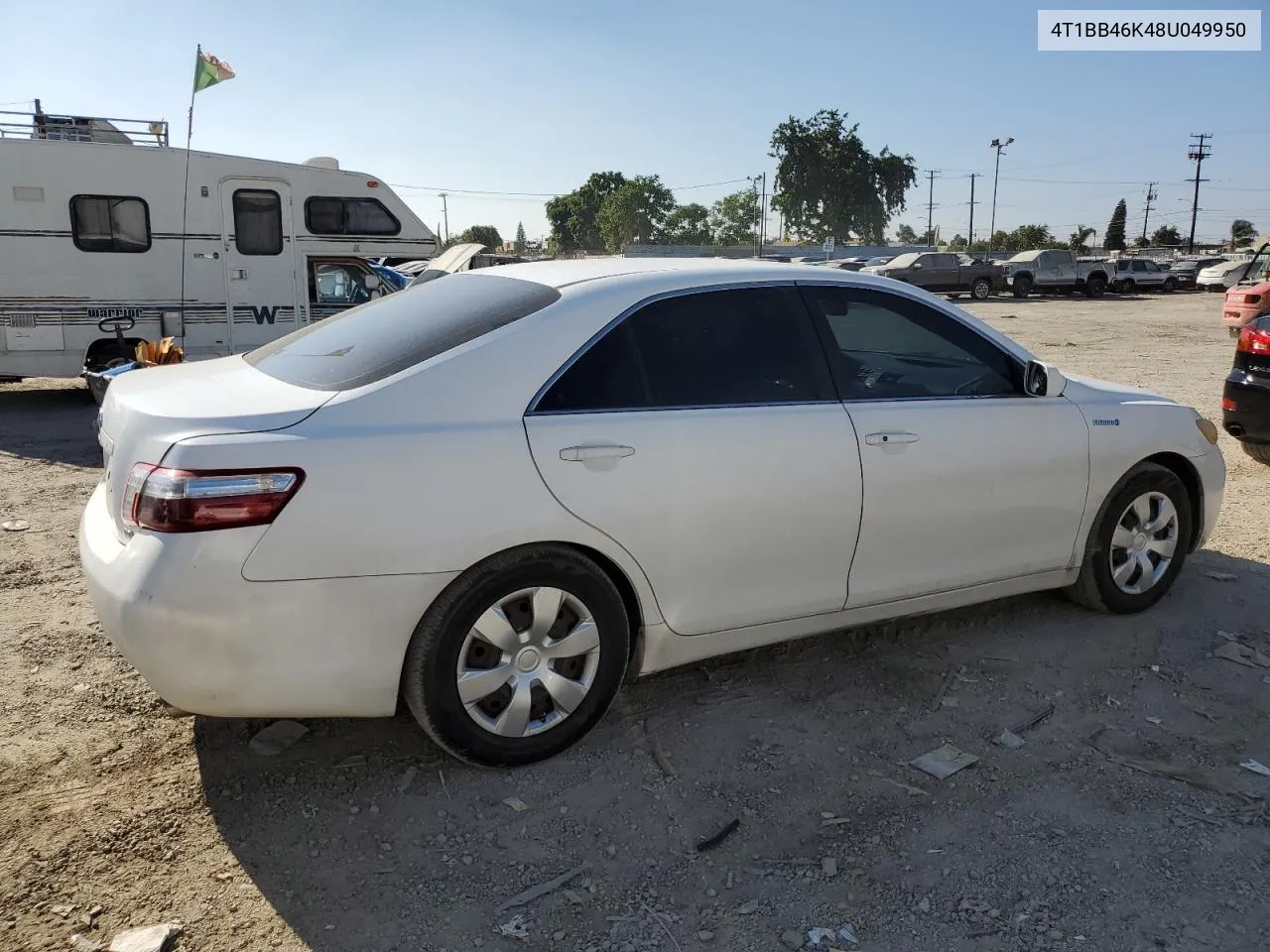 2008 Toyota Camry Hybrid VIN: 4T1BB46K48U049950 Lot: 73587764