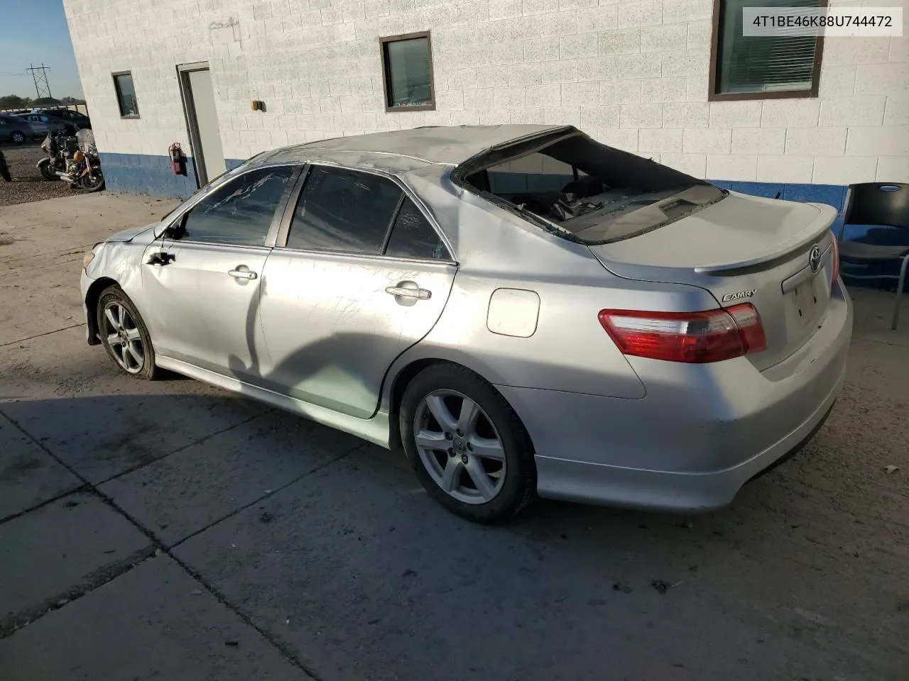 2008 Toyota Camry Ce VIN: 4T1BE46K88U744472 Lot: 74700364