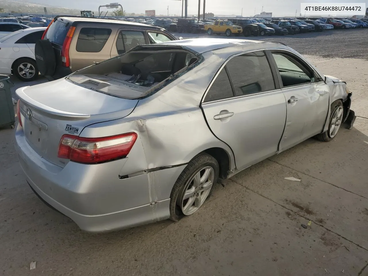 2008 Toyota Camry Ce VIN: 4T1BE46K88U744472 Lot: 74700364