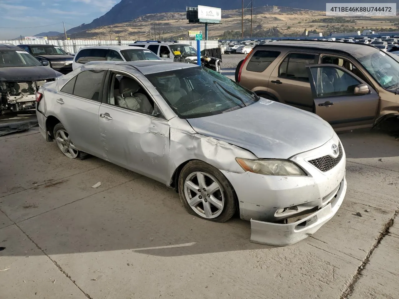 2008 Toyota Camry Ce VIN: 4T1BE46K88U744472 Lot: 74700364