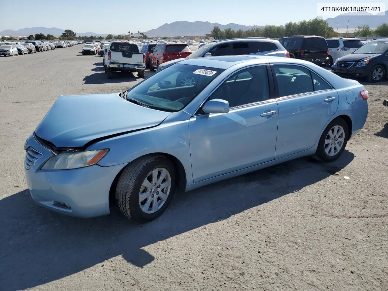 4T1BK46K18U571421 2008 Toyota Camry Le