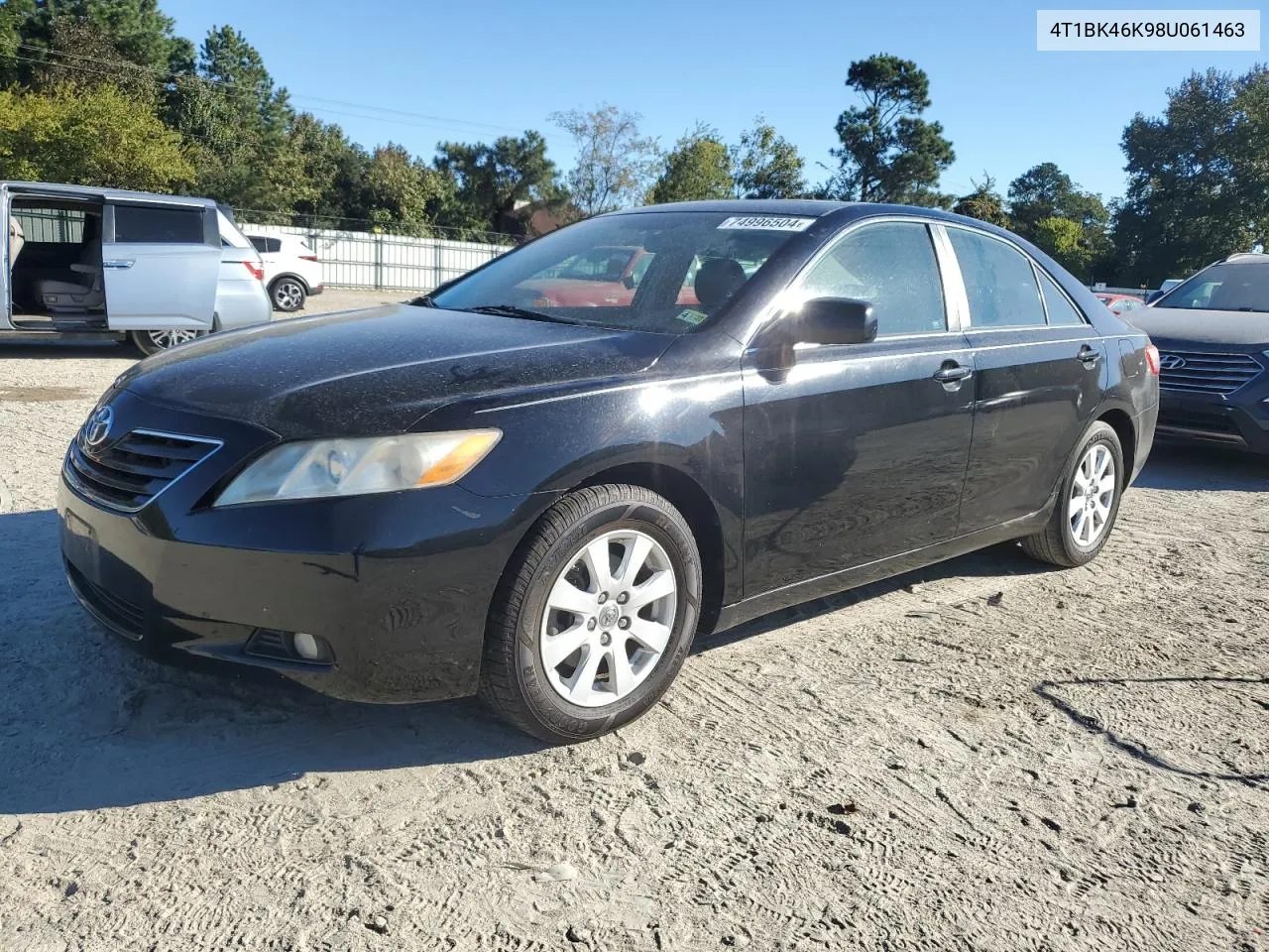 2008 Toyota Camry Le VIN: 4T1BK46K98U061463 Lot: 74996504