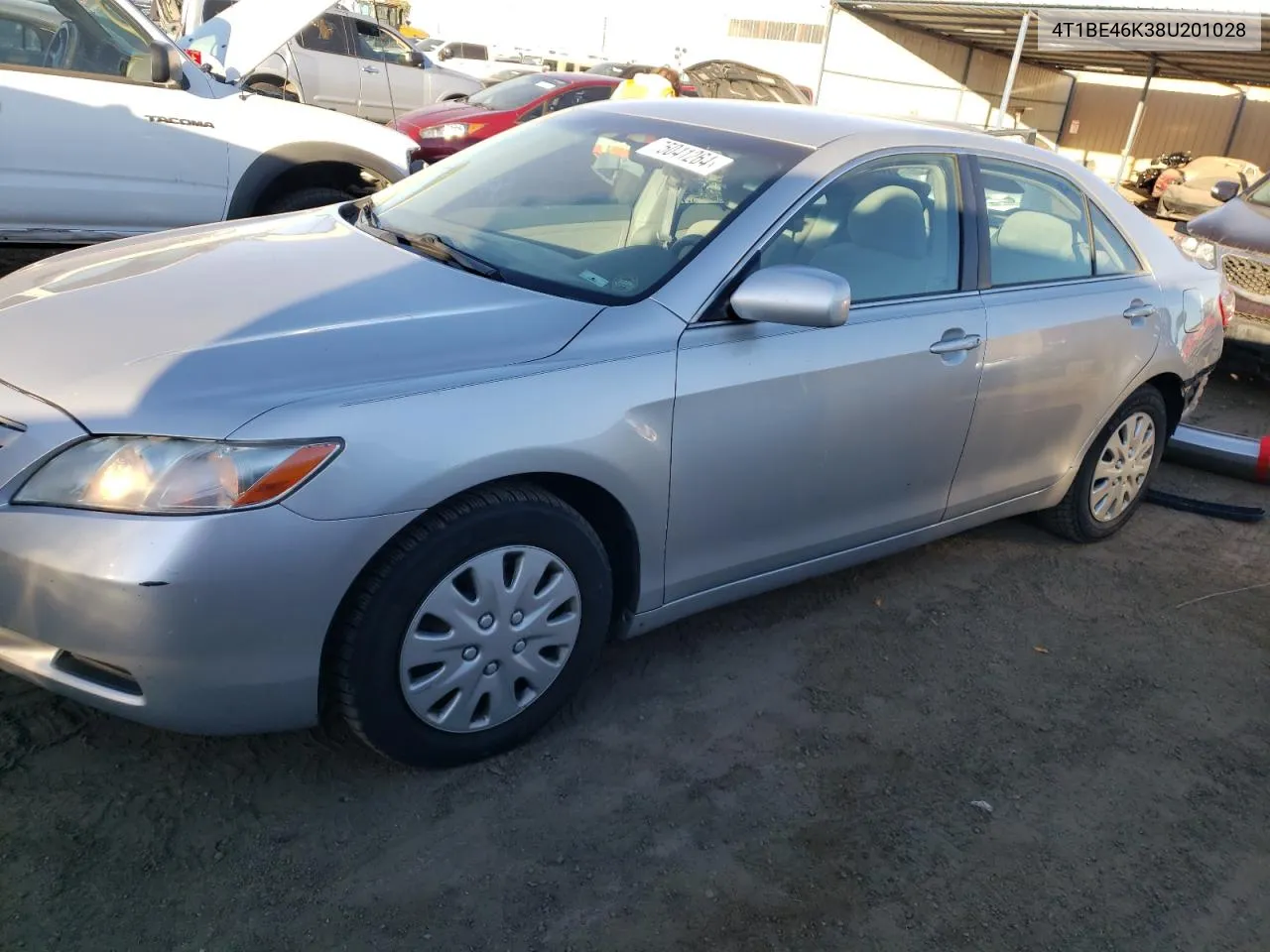 4T1BE46K38U201028 2008 Toyota Camry Ce