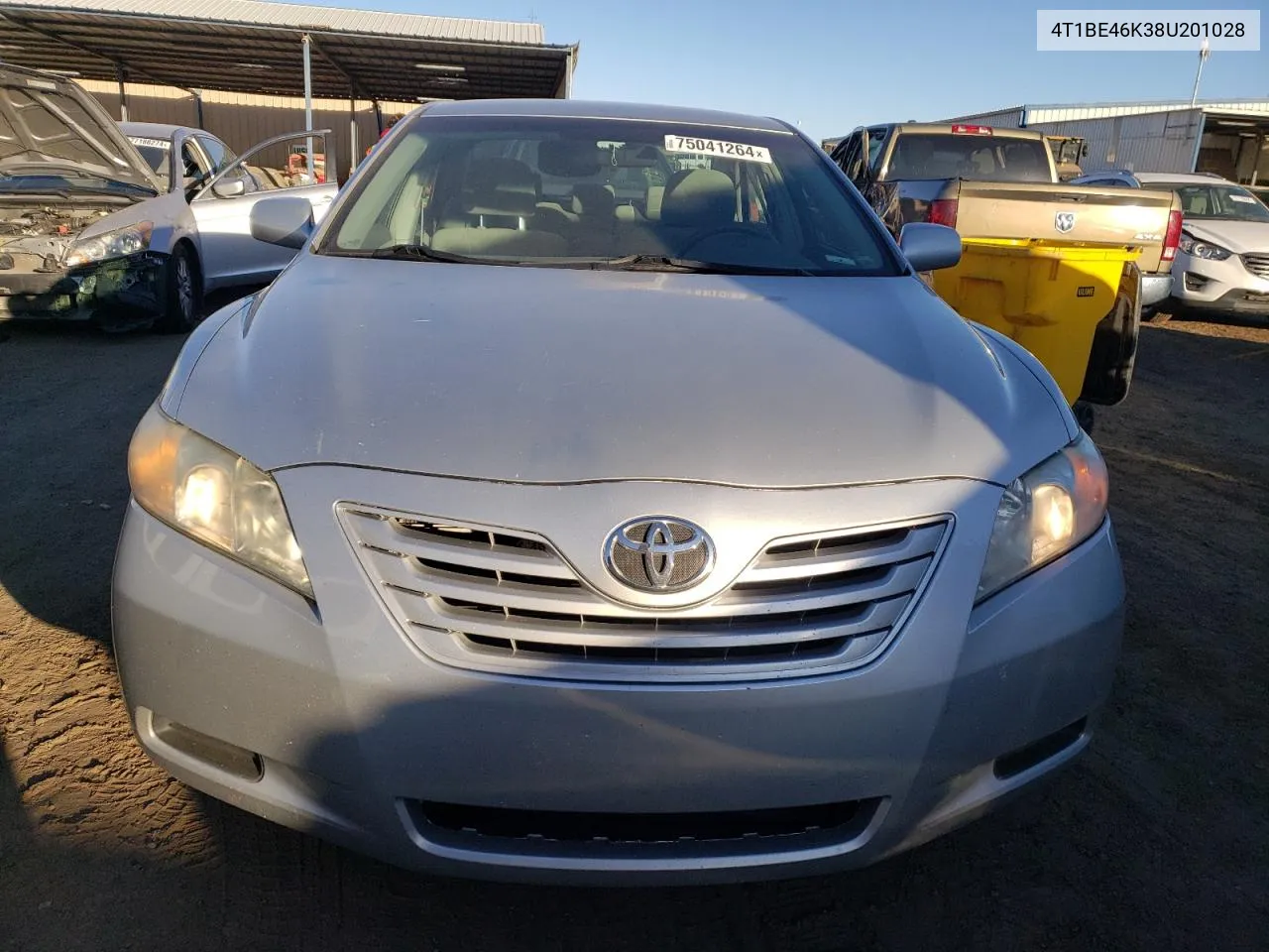 2008 Toyota Camry Ce VIN: 4T1BE46K38U201028 Lot: 75041264