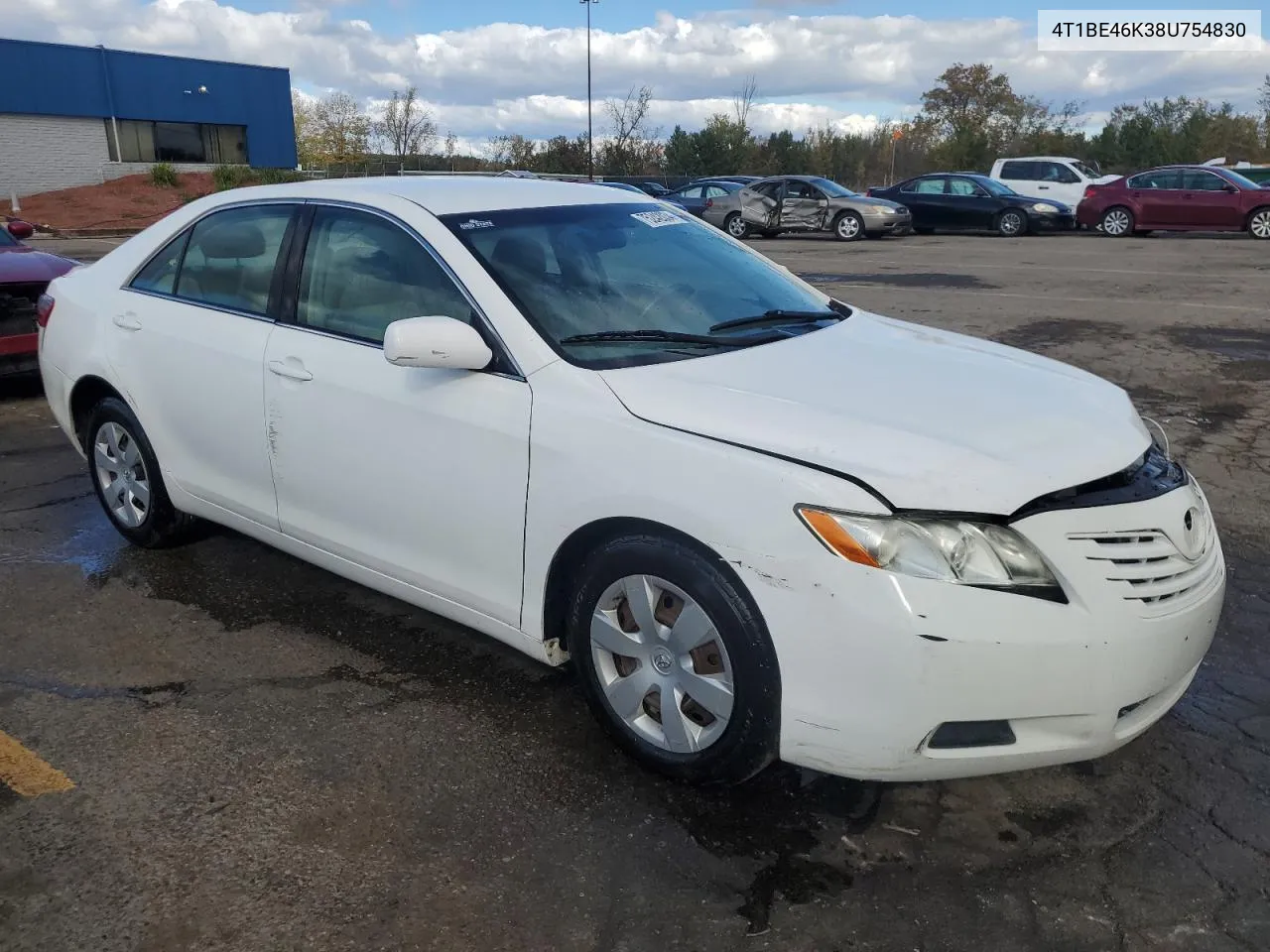 2008 Toyota Camry Ce VIN: 4T1BE46K38U754830 Lot: 75242034