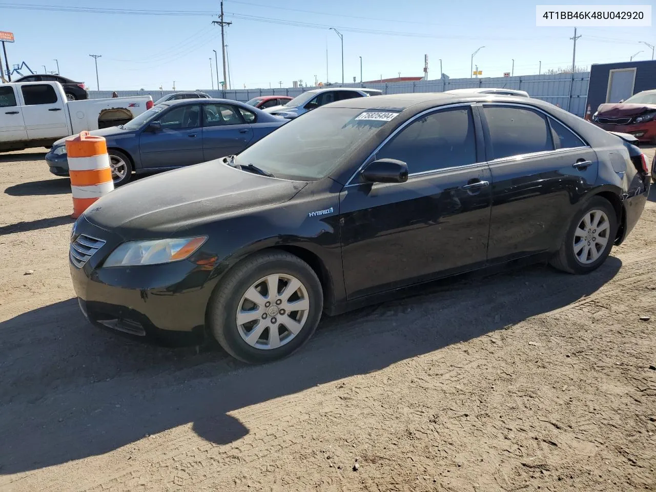 2008 Toyota Camry Hybrid VIN: 4T1BB46K48U042920 Lot: 75825494