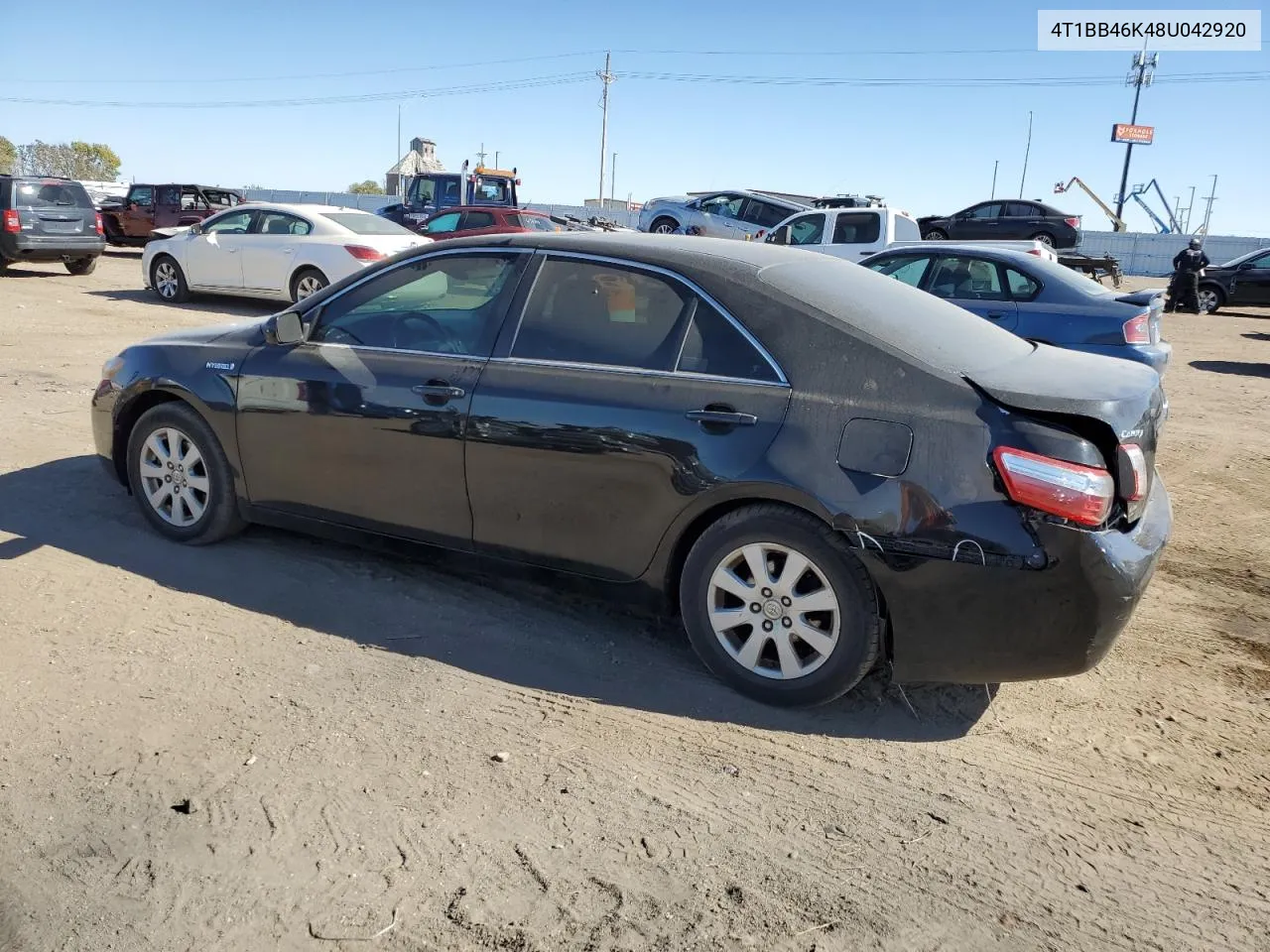 2008 Toyota Camry Hybrid VIN: 4T1BB46K48U042920 Lot: 75825494