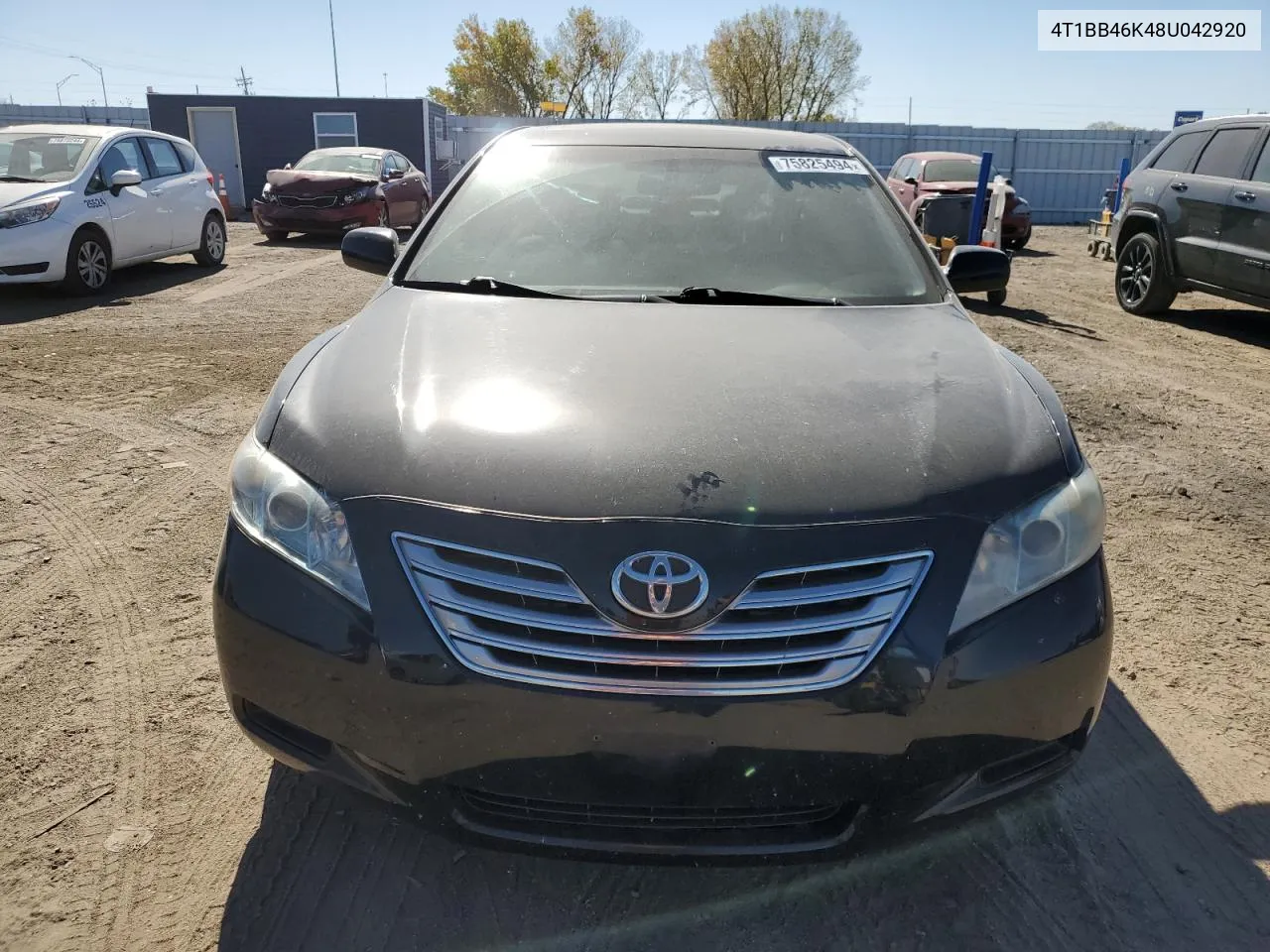 2008 Toyota Camry Hybrid VIN: 4T1BB46K48U042920 Lot: 75825494