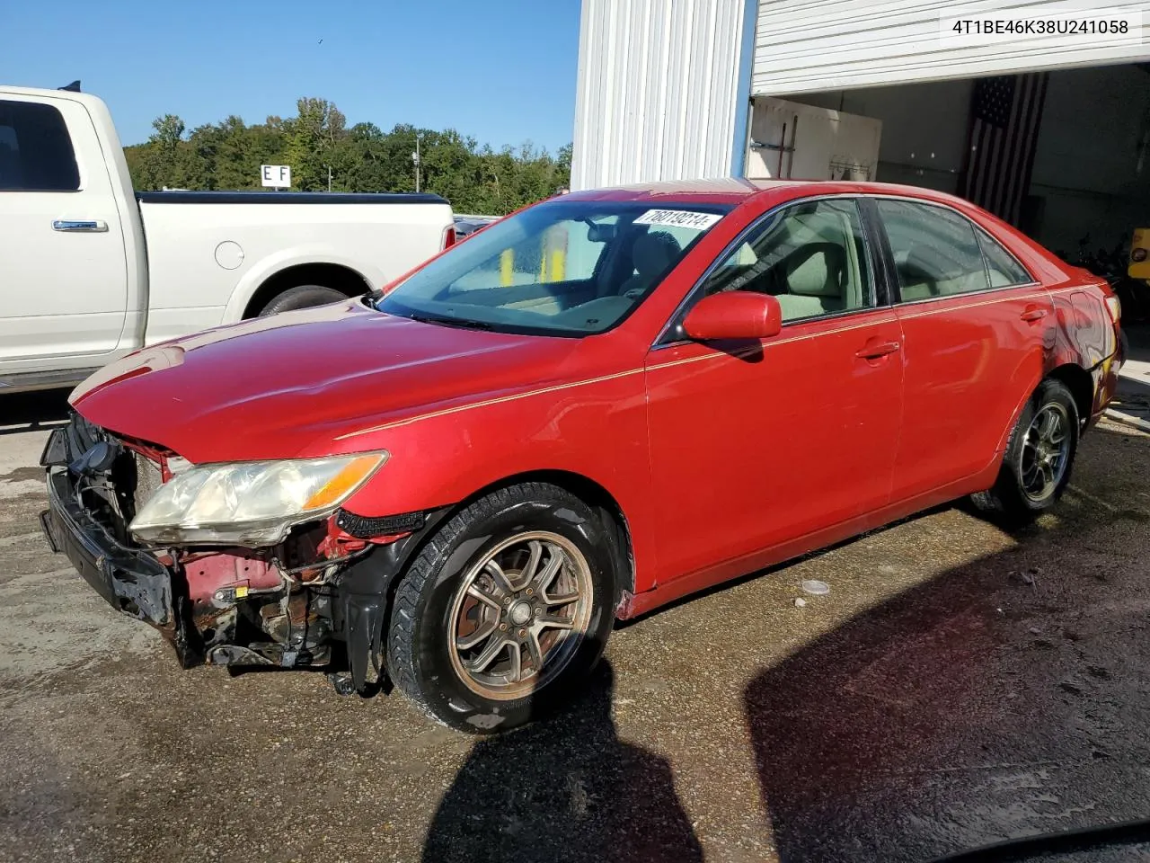 2008 Toyota Camry Ce VIN: 4T1BE46K38U241058 Lot: 76019014