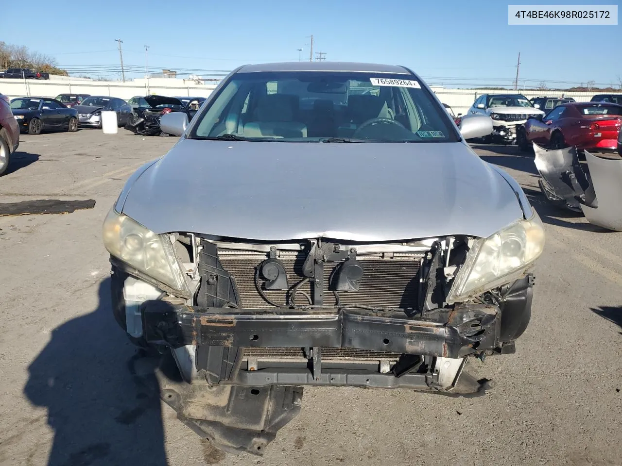 2008 Toyota Camry Ce VIN: 4T4BE46K98R025172 Lot: 76589264