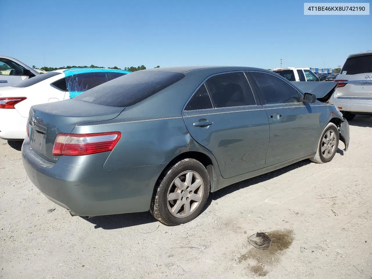 2008 Toyota Camry Ce VIN: 4T1BE46KX8U742190 Lot: 76589954