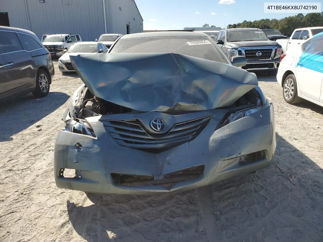 2008 Toyota Camry Ce VIN: 4T1BE46KX8U742190 Lot: 76589954