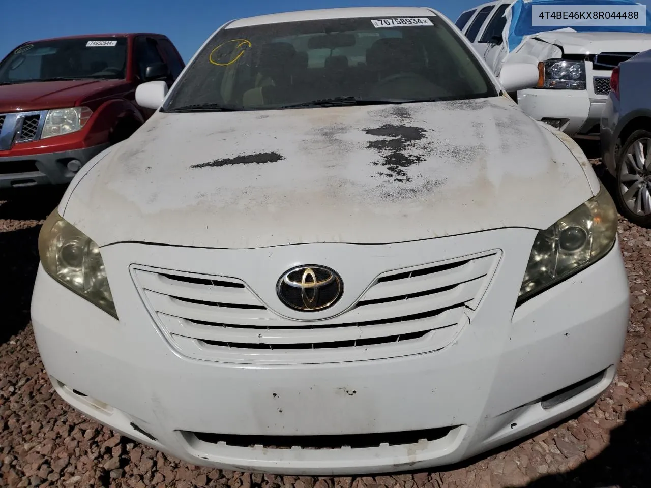 2008 Toyota Camry Ce VIN: 4T4BE46KX8R044488 Lot: 76758934