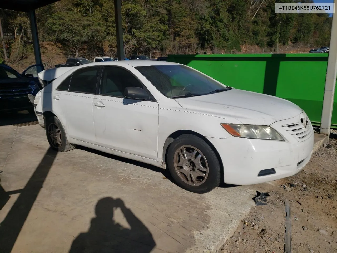 2008 Toyota Camry Ce VIN: 4T1BE46K58U762721 Lot: 76825114