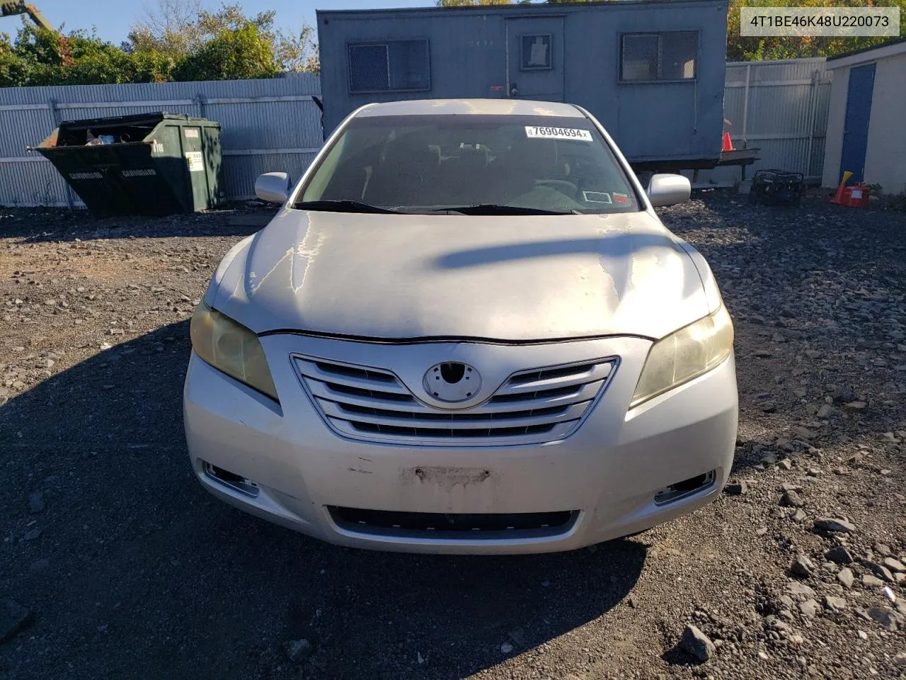 2008 Toyota Camry Ce VIN: 4T1BE46K48U220073 Lot: 76904694