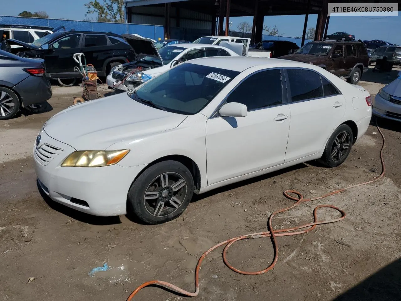 2008 Toyota Camry Ce VIN: 4T1BE46K08U750380 Lot: 76957004