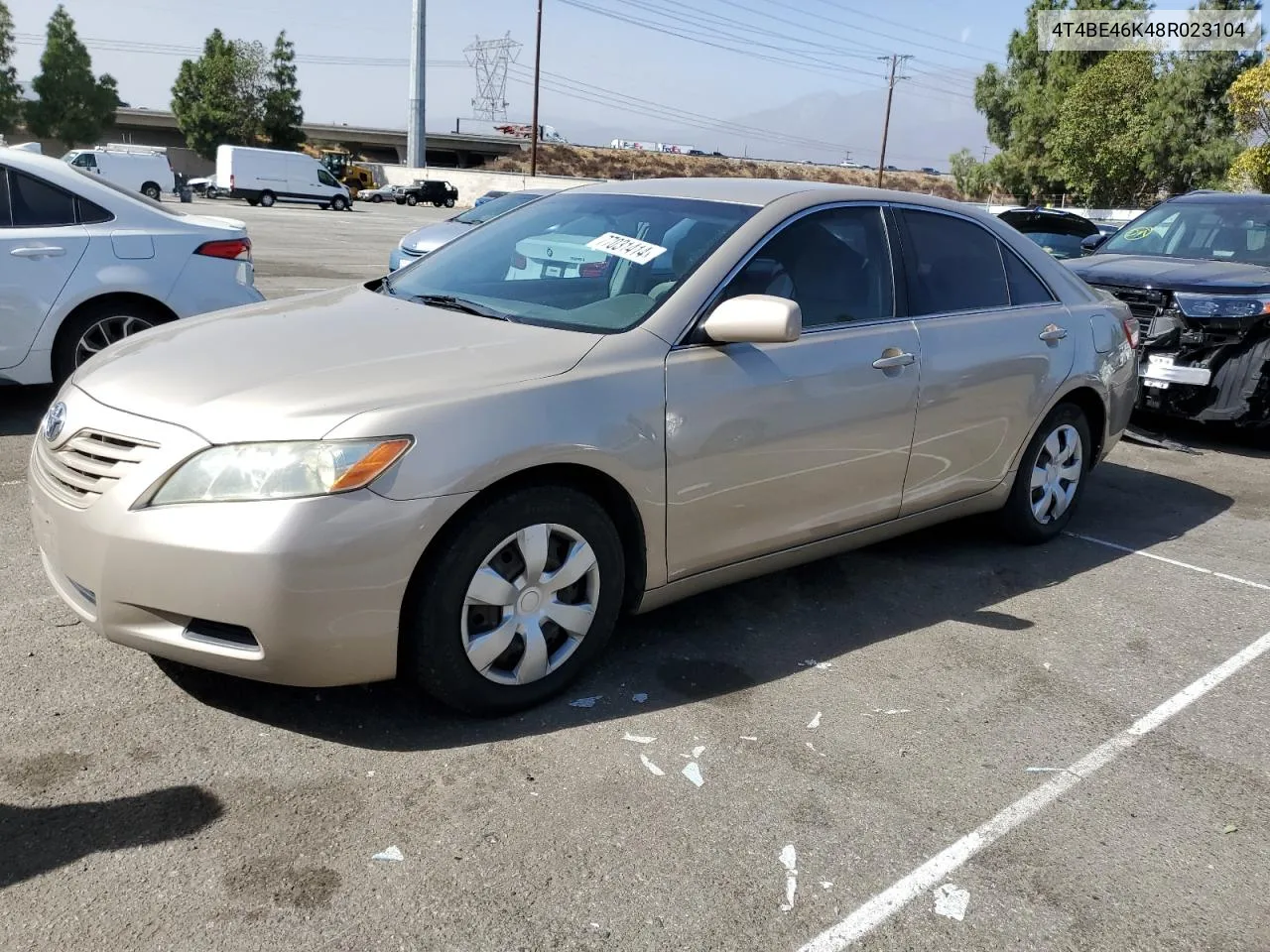 2008 Toyota Camry Ce VIN: 4T4BE46K48R023104 Lot: 77031414