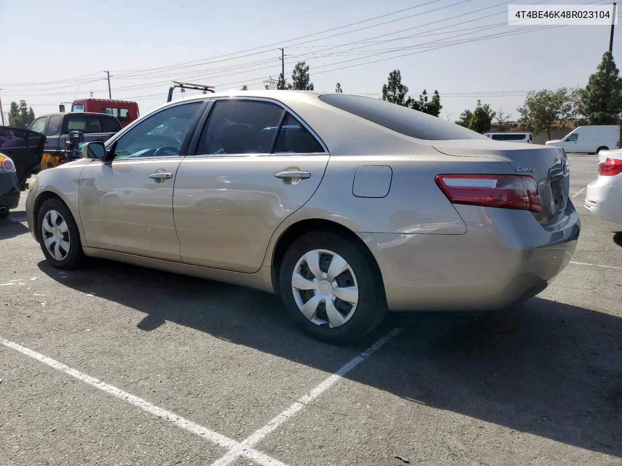 2008 Toyota Camry Ce VIN: 4T4BE46K48R023104 Lot: 77031414