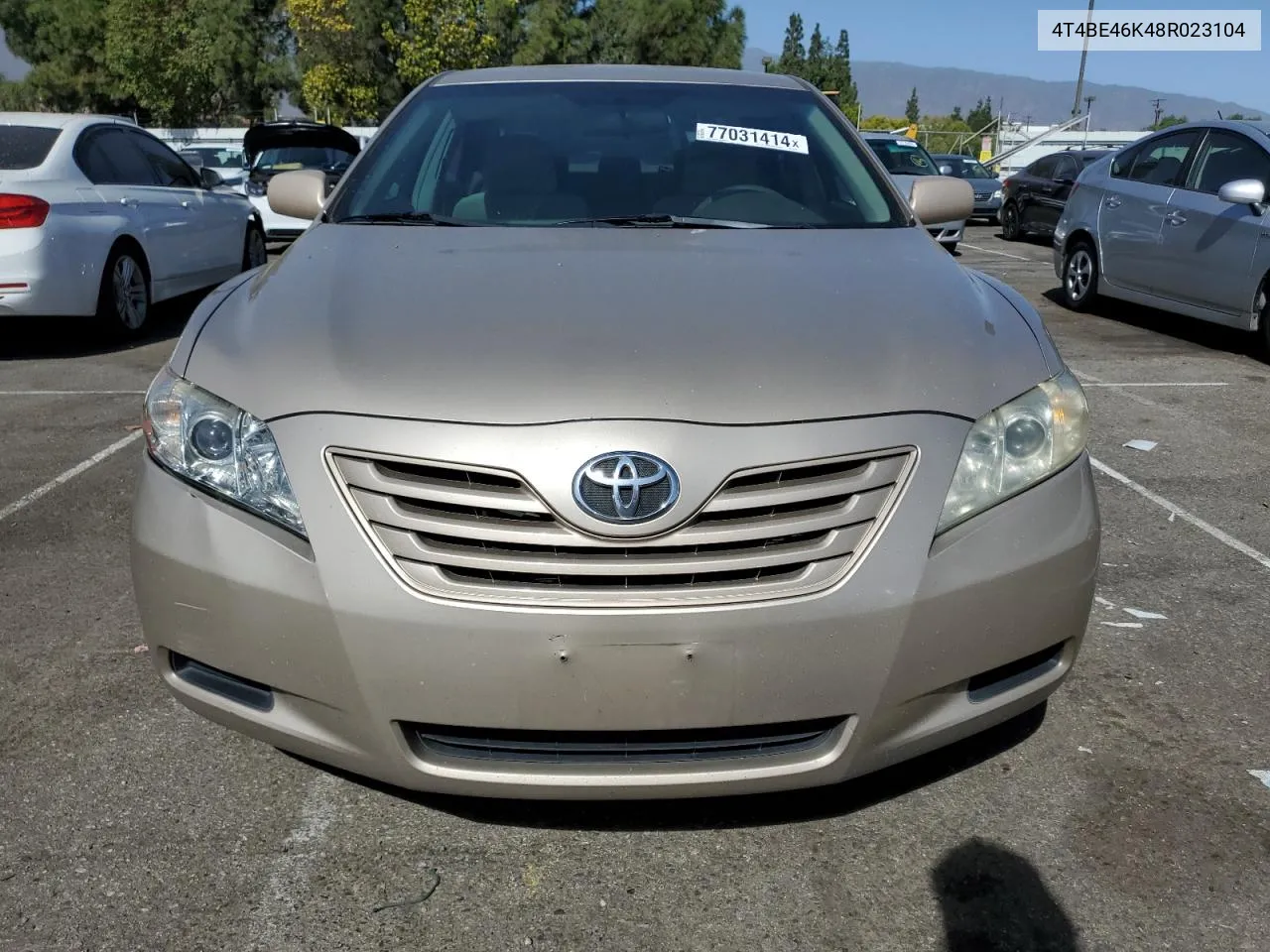 2008 Toyota Camry Ce VIN: 4T4BE46K48R023104 Lot: 77031414