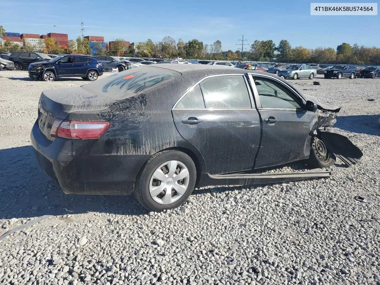 2008 Toyota Camry Le VIN: 4T1BK46K58U574564 Lot: 77108274