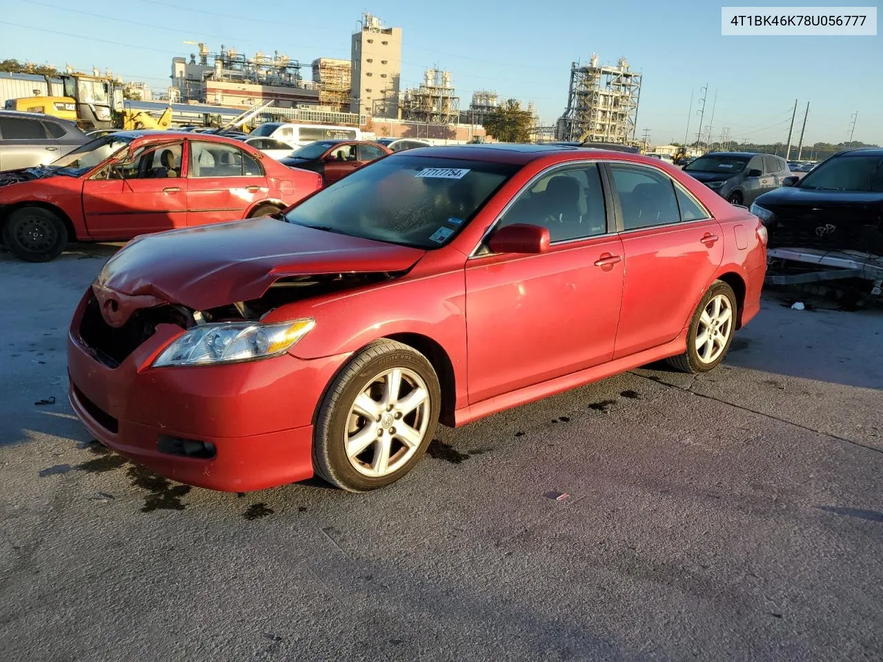 2008 Toyota Camry Le VIN: 4T1BK46K78U056777 Lot: 77177754