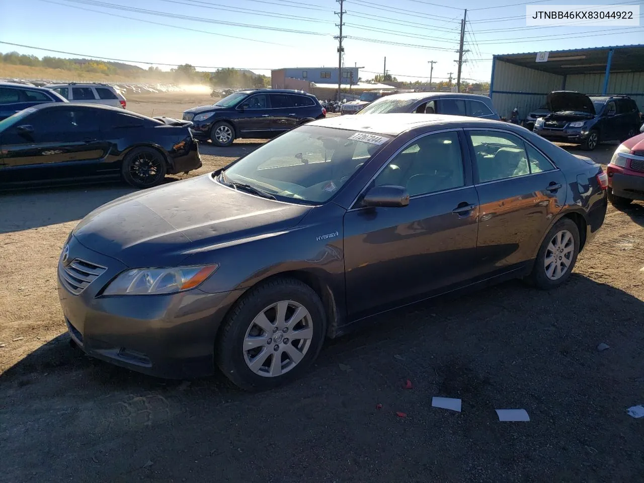 2008 Toyota Camry Hybrid VIN: JTNBB46KX83044922 Lot: 77207244