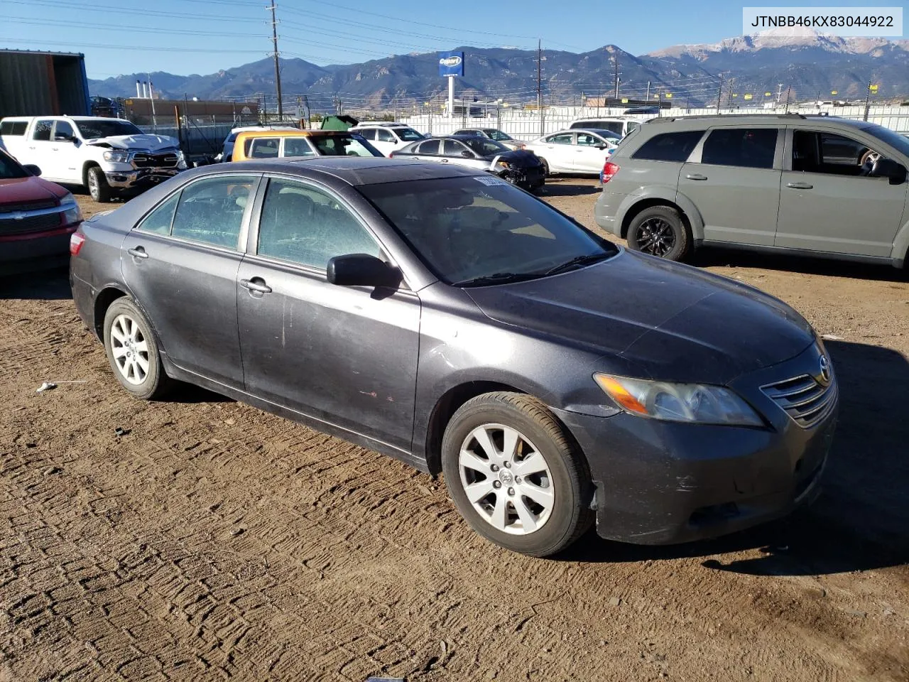 2008 Toyota Camry Hybrid VIN: JTNBB46KX83044922 Lot: 77207244