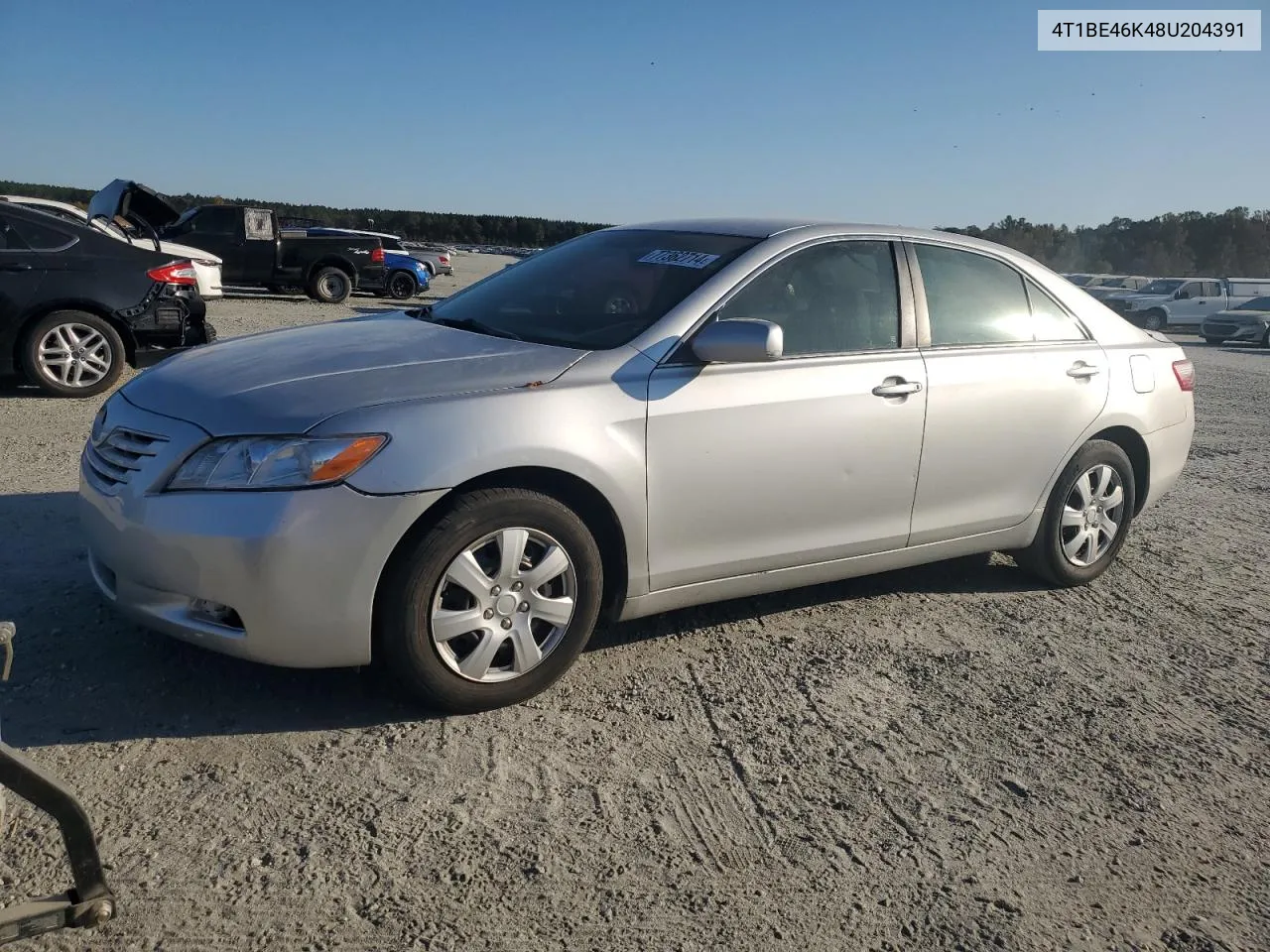 2008 Toyota Camry Ce VIN: 4T1BE46K48U204391 Lot: 77362714