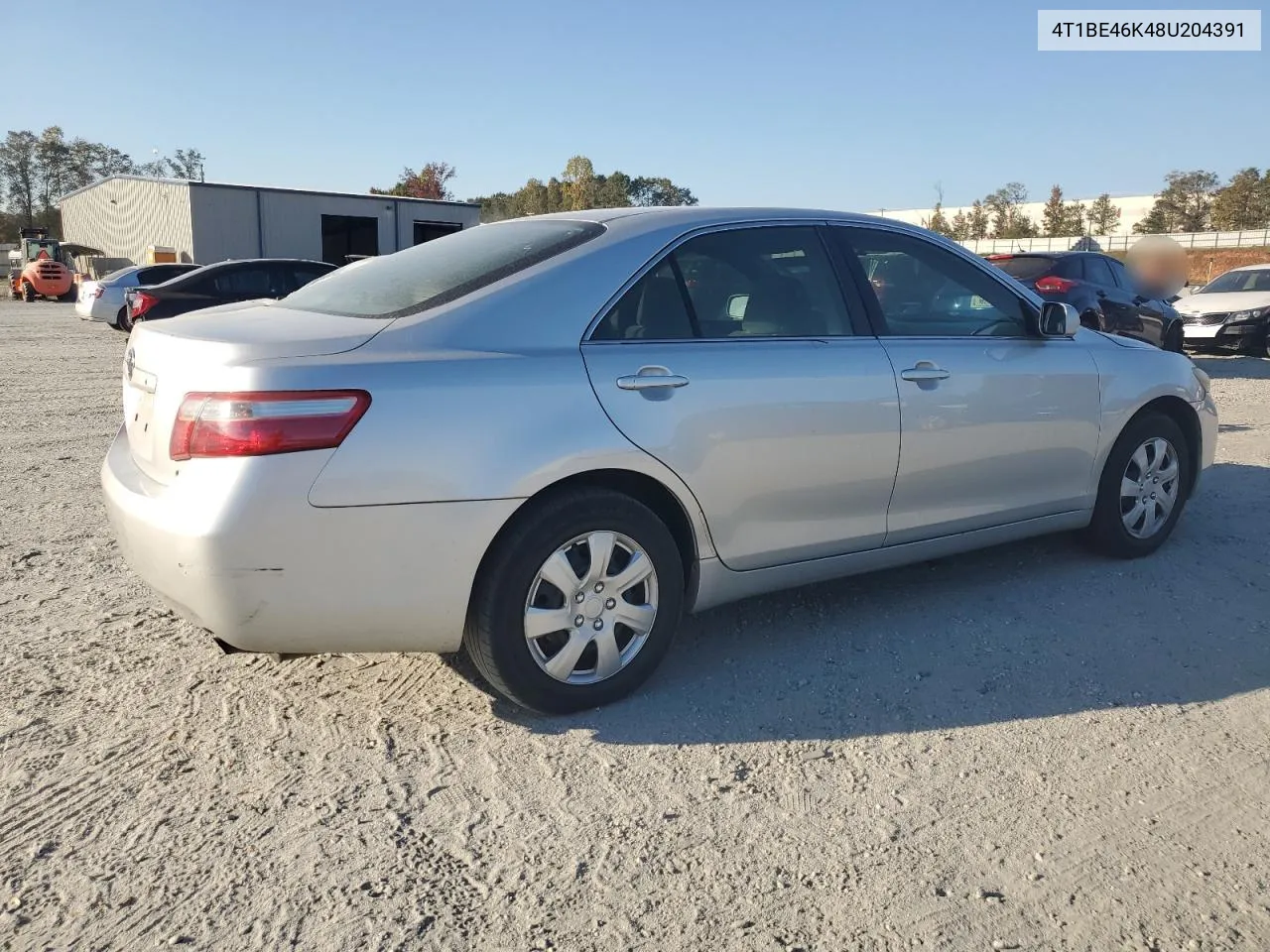 2008 Toyota Camry Ce VIN: 4T1BE46K48U204391 Lot: 77362714