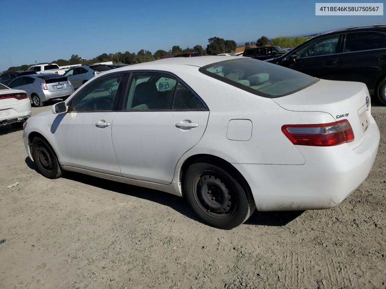 2008 Toyota Camry Ce VIN: 4T1BE46K58U750567 Lot: 77486444