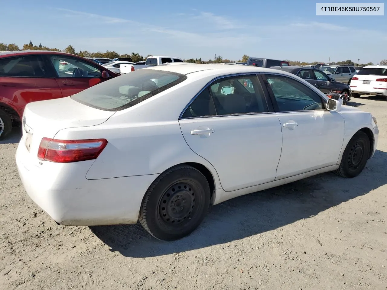 2008 Toyota Camry Ce VIN: 4T1BE46K58U750567 Lot: 77486444