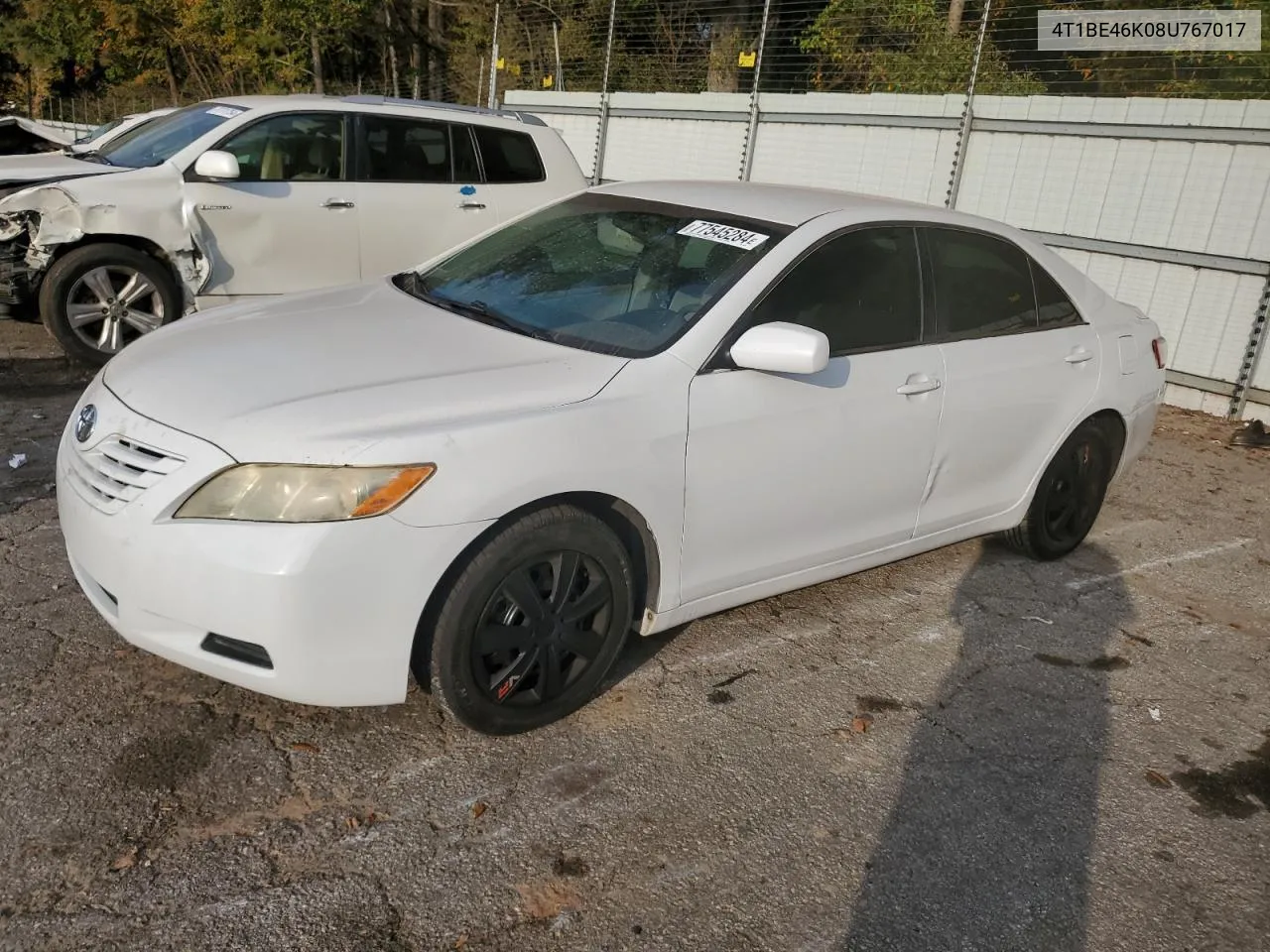 2008 Toyota Camry Ce VIN: 4T1BE46K08U767017 Lot: 77545284