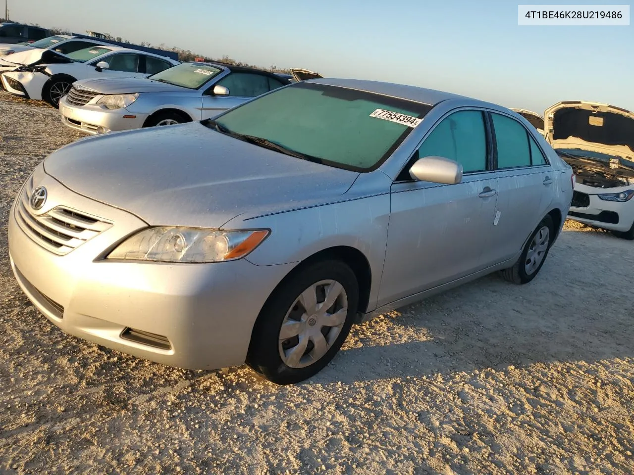 2008 Toyota Camry Ce VIN: 4T1BE46K28U219486 Lot: 77554394