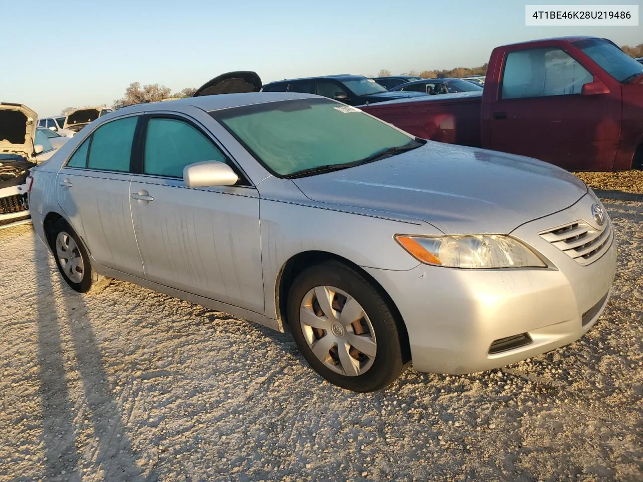 2008 Toyota Camry Ce VIN: 4T1BE46K28U219486 Lot: 77554394