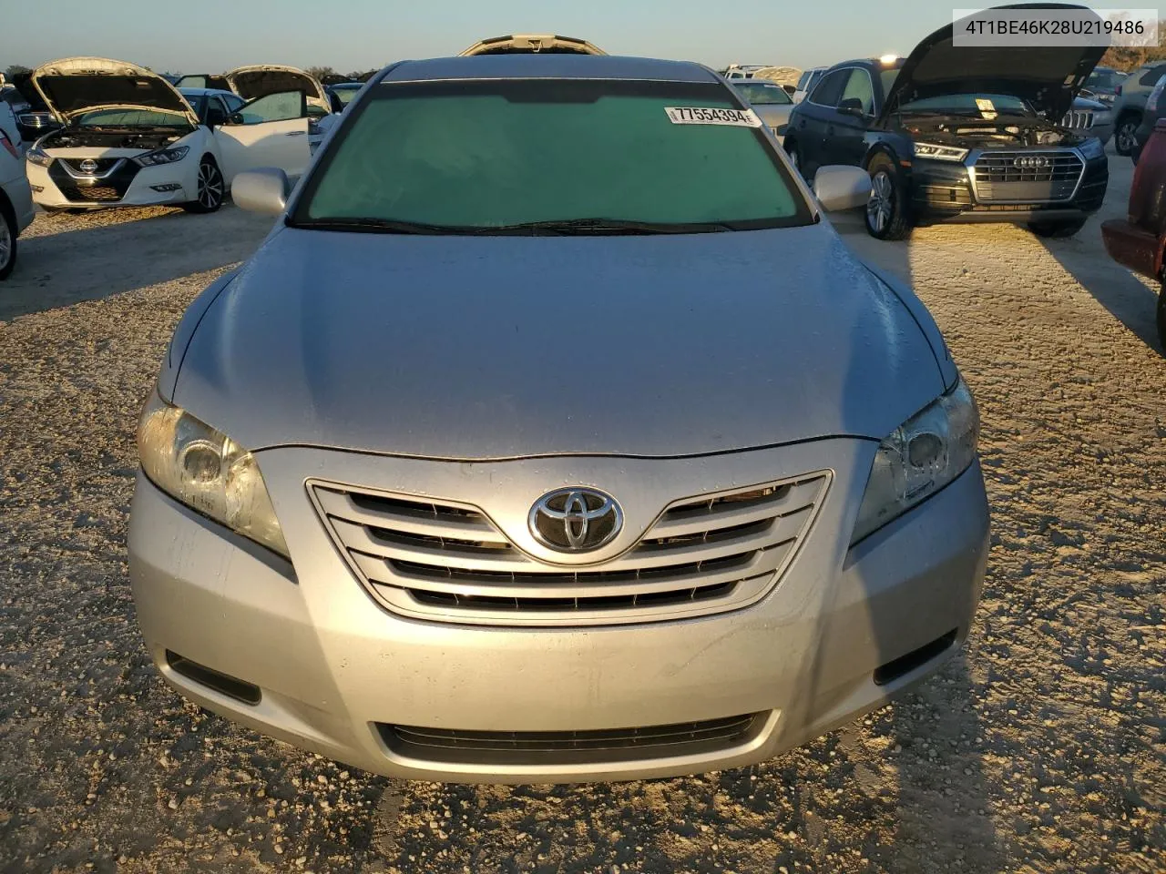 2008 Toyota Camry Ce VIN: 4T1BE46K28U219486 Lot: 77554394