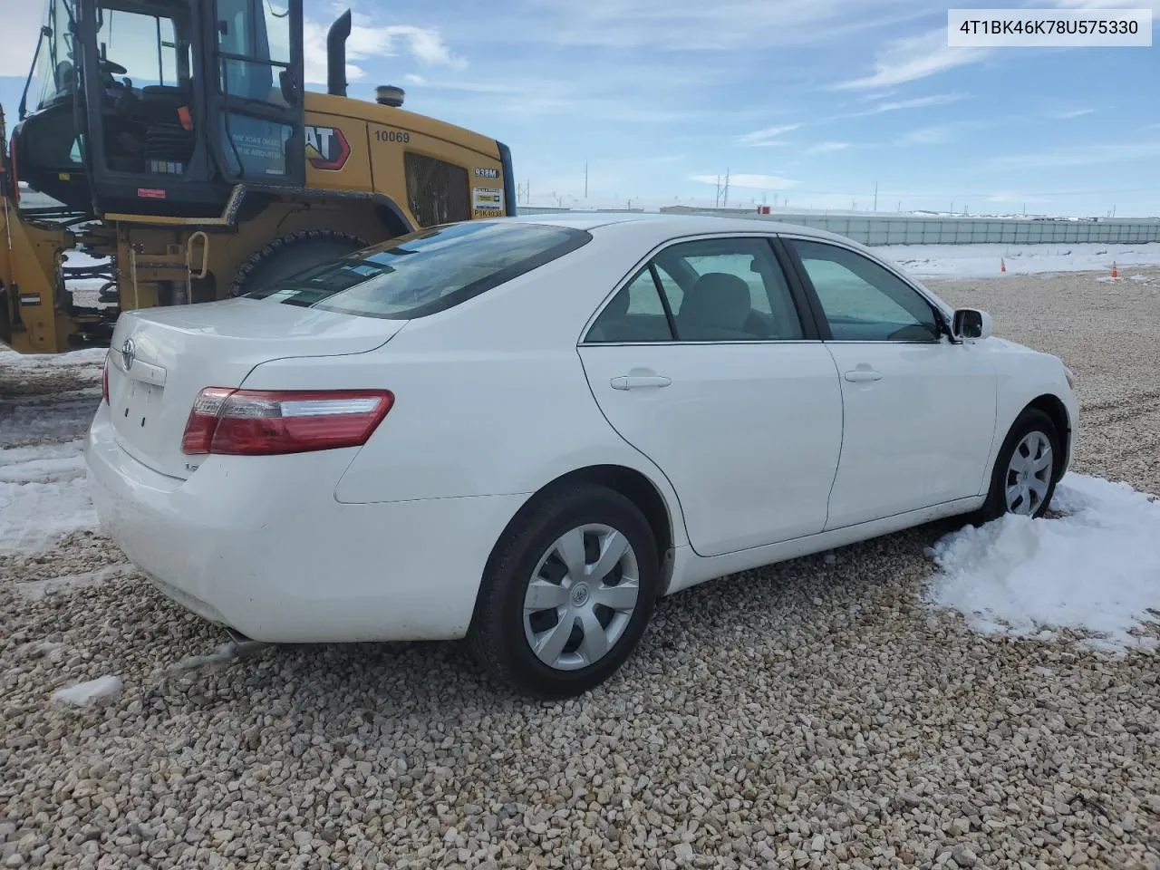 2008 Toyota Camry Le VIN: 4T1BK46K78U575330 Lot: 77806414