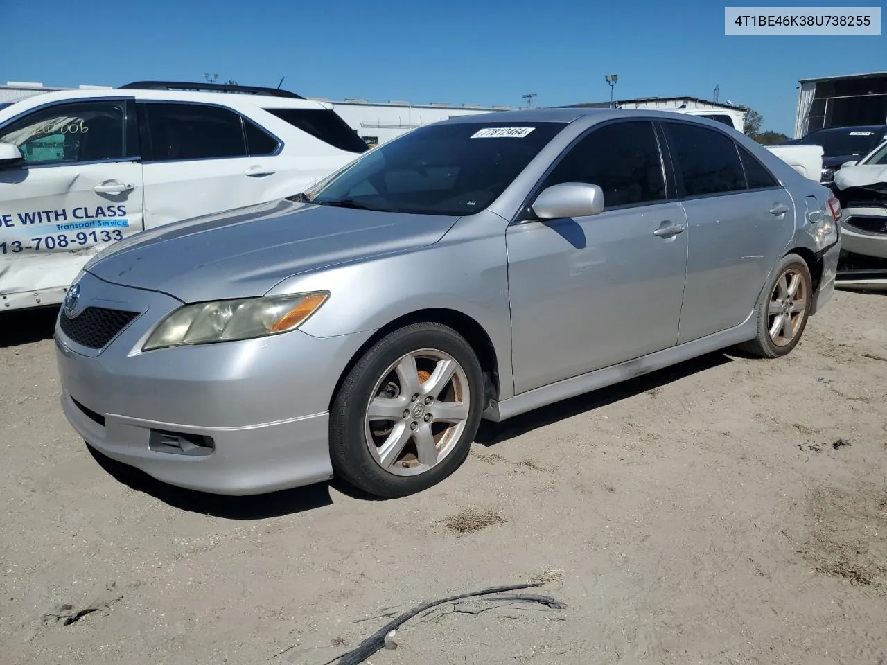 4T1BE46K38U738255 2008 Toyota Camry Ce